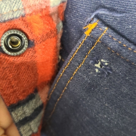 70's Ambassador Raw Denim Chore Jacket Large - Picture 5 of 5